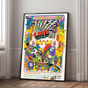 Póster de la película Yellow Submarine / Impresión en lienzo de alta calidad / Arte de pared / Decoración de sala de estar / Regalo perfecto