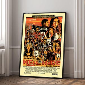 Hellride Movie Poster | High Quality Canvas Print | Wall Art | Living Room Decoration | Perfect Gift