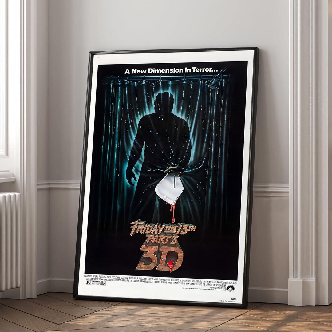 1982 Friday the 13th Part 3 3D Movie Poster | High Quality