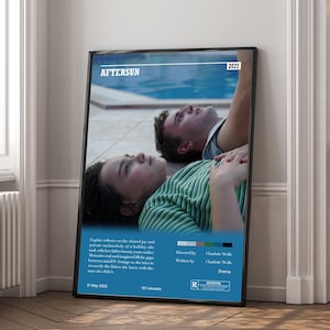 Aftersun Movie Poster | Canvas Print | Wall Art | Living Room Decoration | Birthday Gift