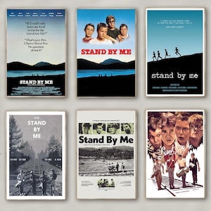 Poster del film Stand by Me / Stampa su tela di alta qualità / Arte murale / Decorazione per il soggiorno / Regalo perfetto