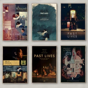 Póster de la película Vidas pasadas / Impresión en lienzo de alta calidad / Arte de pared / Decoración de sala de estar / Regalo perfecto