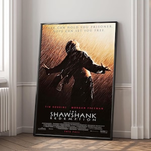 The Shawshank Redemption Movie Poster | High Quality Canvas Print | Wall Art | Living Room Decoration | Perfect Gift