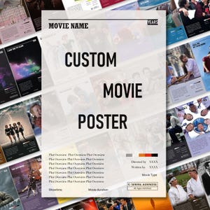 Póster de película personalizado / Impresión en lienzo de alta calidad / Arte de pared / Decoración de sala de estar / Regalo perfecto
