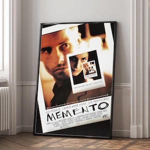 Memento Movie Poster | High Quality Canvas Print | Wall Art | Living Room Decoration | Perfect Gift