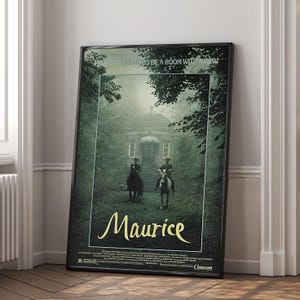 Cartaz do filme Maurice | Impressão em tela de alta qualidade | Arte de parede | Decoração de sala de estar | Presente perfeito