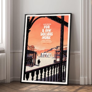 Póster de película "Por unos dólares más" / Impresión en lienzo de alta calidad / Arte de pared / Decoración de sala de estar / Regalo perfecto