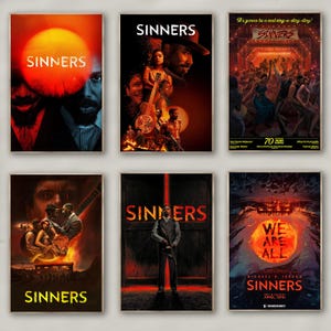 Poster del film Sinners / Stampa su tela di alta qualità / Arte murale / Decorazione per il soggiorno / Regalo perfetto