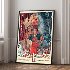 Póster vintage de la película Fire Walk with Me, impresión en lienzo de alta calidad, arte de pared, decoración de sala de estar, regalo perfecto.