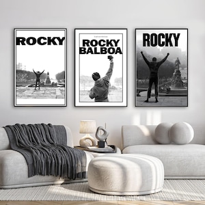 Rocky Movie Poster | High Quality Canvas Print | Wall Art | Living Room Decoration | Perfect Gift