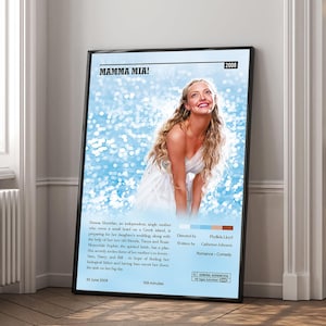 Mamma Mia! Movie Poster | Canvas Print | Wall Art | Living Room Decoration | Birthday Gift