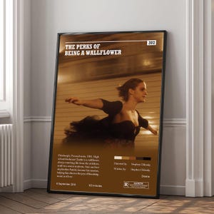 Póster de la película "Las ventajas de ser invisible" / Póster minimalista / Impresión en lienzo de alta calidad / Arte mural / Decoración de sala de estar