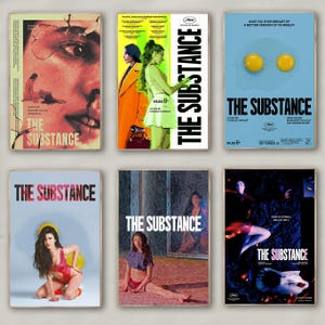 Póster de la película The Substance / Impresión en lienzo de alta calidad / Arte de pared / Decoración de sala de estar / Regalo perfecto