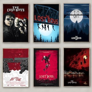 Poster del film The Lost Boys / Stampa su tela di alta qualità / Arte murale / Decorazione per soggiorno / Regalo perfetto