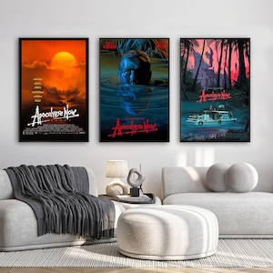 Póster de la película Apocalipsis ahora / Impresión en lienzo de alta calidad / Arte de pared / Decoración de sala de estar / Regalo perfecto