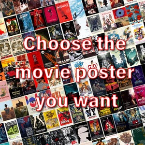 Individuelle Filmposter | Jeder Film, den Sie wollen Hochwertiger Leinwanddruck | Wandkunst | Wohnzimmer Dekoration | Perfektes Geschenk
