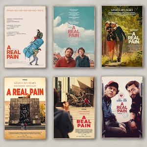 Póster de la película "Un verdadero dolor" / Impresión en lienzo de alta calidad / Arte de pared / Decoración de sala de estar / Regalo perfecto
