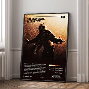 The Shawshank Redemption Movie Poster | High Quality Canvas Print | Wall Art | Living Room Decoration | Perfect Gift