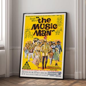 The Music Man Movie Poster | High Quality Canvas Print | Wall Art | Living Room Decoration | Perfect Gift