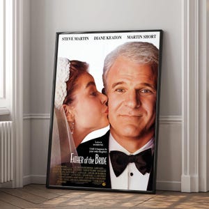 Poster del film Il padre della sposa / Stampa su tela di alta qualità / Arte murale / Decorazione del soggiorno / Regalo perfetto