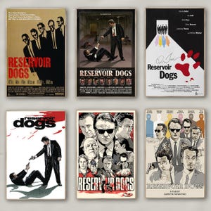 Pôster do filme Reservoir Dogs | Impressão em tela de alta qualidade | Arte de parede | Decoração de sala de estar | Presente perfeito