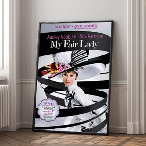 Póster de la película My Fair Lady / Impresión en lienzo de alta calidad / Arte de pared / Decoración de sala de estar / Regalo perfecto