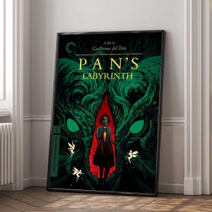Póster de la película El laberinto del fauno / Impresión en lienzo de alta calidad / Arte mural / Decoración de sala de estar / Regalo perfecto