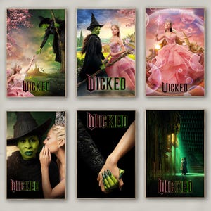 Poster del film Wicked / Stampa su tela di alta qualità / Arte murale / Decorazione del soggiorno / Regalo perfetto