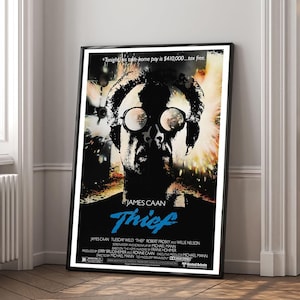Póster de la película Thief / Impresión en lienzo de alta calidad / Arte de pared / Decoración de sala de estar / Regalo perfecto