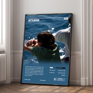 Aftersun Movie Poster | Canvas Print | Wall Art | Living Room Decoration | Birthday Gift