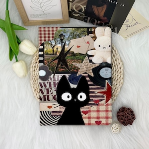 Cute Cat and Rabbit iPad case,iPad air case,iPad 7/8/9 case,iPad pro 2022/2023/2024case, iPad pro 11&quot; case, gift for girl, Cute iPad case