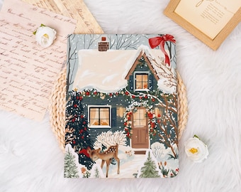 Christmas Snow House iPad case,iPad Air 7-13" 2025,iPad 7/8/9 case,iPad Pro 2022/2023/2024 Case,iPad 11" Case,Gift For Girl,Cute iPad Case