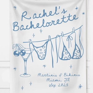 Personalized Bachelorette Party Decor, Beach Bachelorette Party Tapestry, Custom Bachelorette Background, Bridal Shower Backdrop Photo