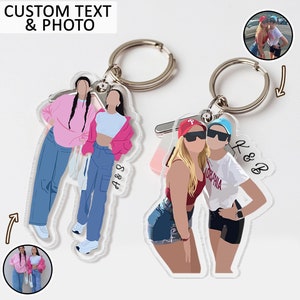 Custom Best Friend Gifts, Custom Besties Photo Keychain,  Sister Gifts, Gift For Besties, Galentine Besties Keychain