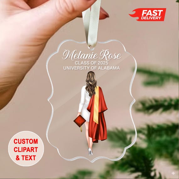 Personalized Graduation 2025 Ornament: Class Of 2025 Keepsake Gift