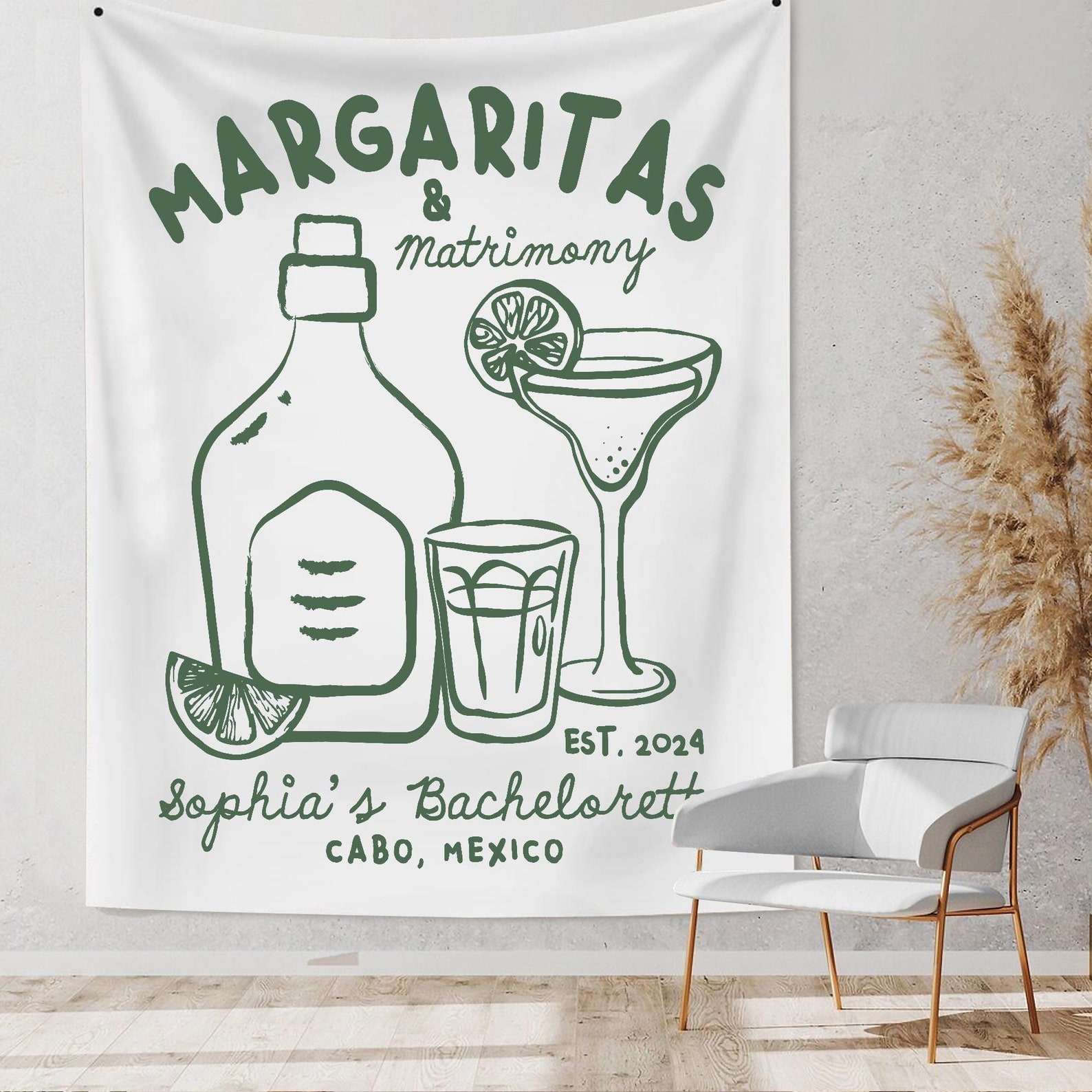 Personalized Margarita Bachelorette Party Decor, Bachelorette Party ...