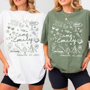 Custom Camp Bachelorette Shirt, Camping Bachelorette Party Shirts, Glamping Theme Bachelorette Shirt, Camp Bach Bridal Shower Shirt Gift