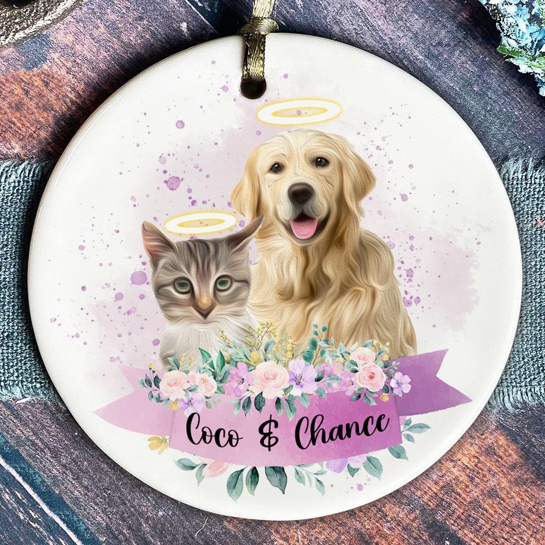Personalized Pet Memorial Ornament, Loss of Dog Ornament, Pet Memorial ...