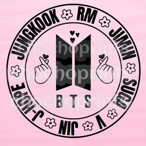 BTS Logo Bangtan EST 2013 - Bangtan, Jimin, Jin, Jungkuk, RM