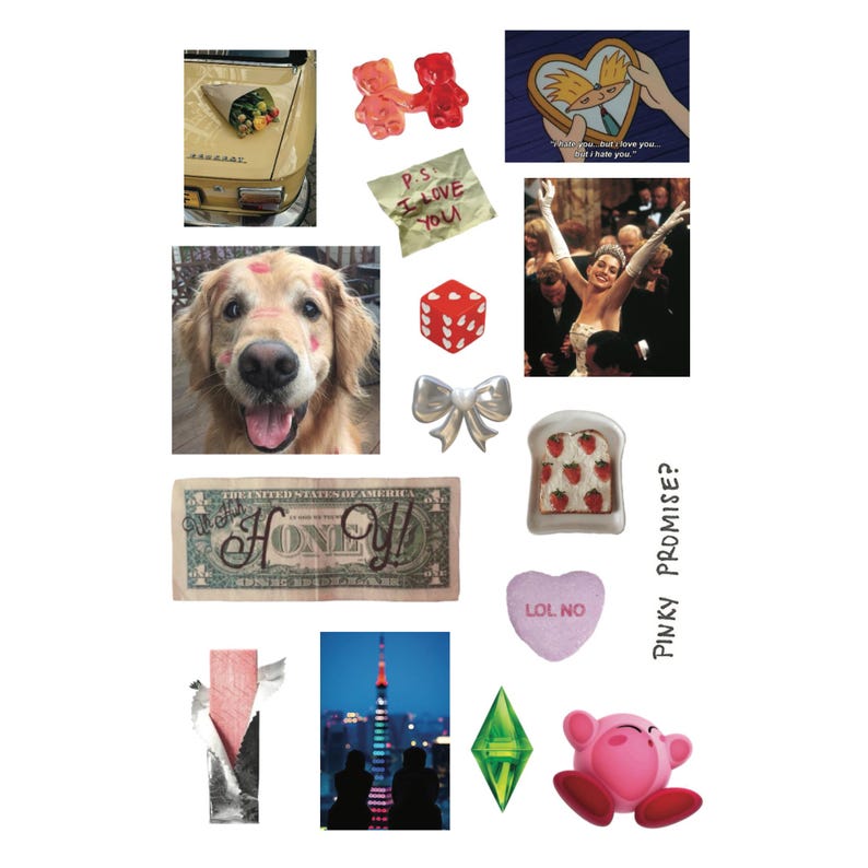 3D sticker sheet "P.S. I love you" / Stickers for phones, laptops, kindle / Journaling & Scrapbooking 画像 4