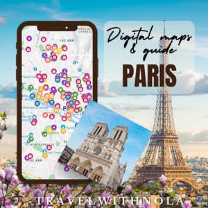 Digitale Reisekarten + Paris-Führer