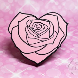 PLA+ Filament (Plastic) 2&quot; Rose Heart Hitch Cover