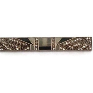 Pierre Bex Art Deco bar brooch - Late 1960s - Trombone clasp
