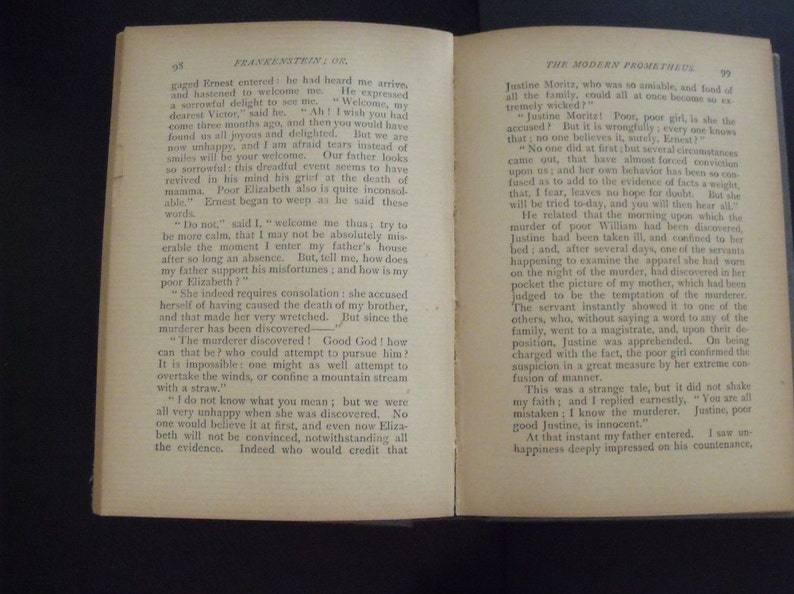 Frankenstein c. 1895 Rare art nouveau cover Donohue Very good condition image 5