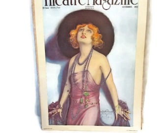 Vintage 1974 poster - Theatre Magazine cover reproduction -Estelle Winwood - Hamiton King 1918 portrait