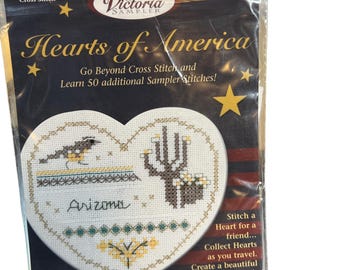 Victoria Sampler Hearts of America Arizona Kreuzstichpackung Neu