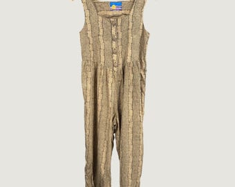 Vintage Cricket by the Creek Jumpsuit, einteilig, abstrakter Print, Baumwollgefühl