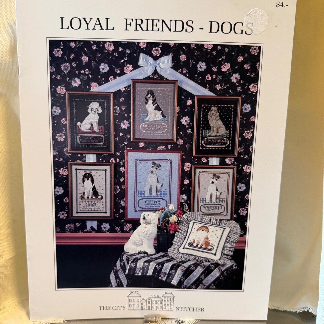 The City Stitcher Loyal Friends - Dogs Cross Stitch Pattern Booklet - Etsy