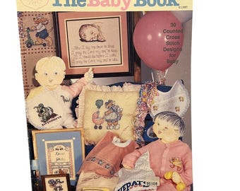 Jeanette Crews Designs The Baby Book 30 Kreuzstichmuster für Baby 1987