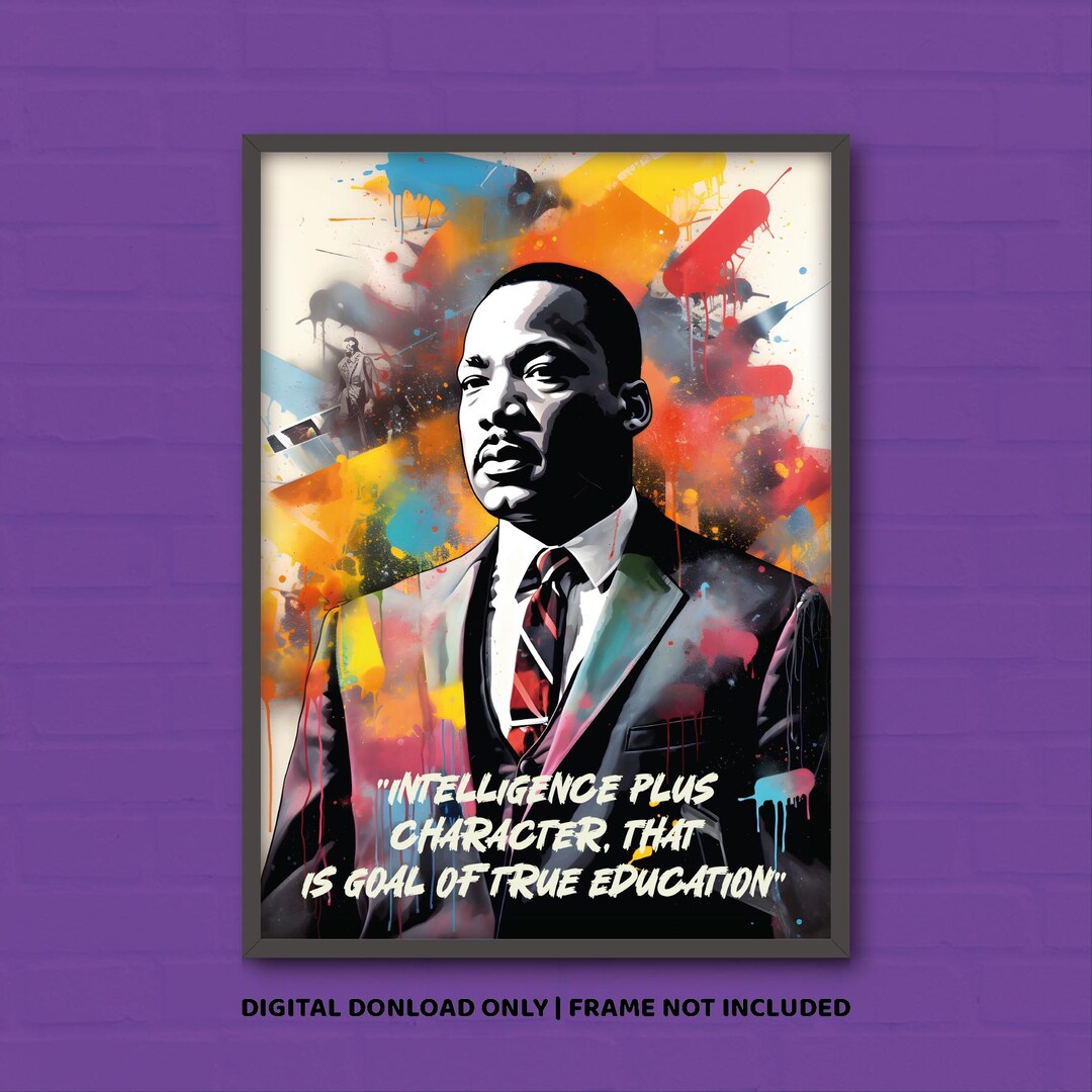 Martin Luther King Jr Modern Pop Art DIGITAL DOWNLOAD - Etsy